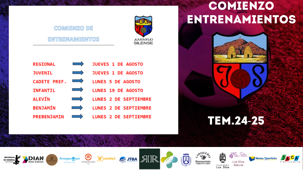 ¡Horarios de Entrenamientos del Club Deportivo Juventud Silense!”