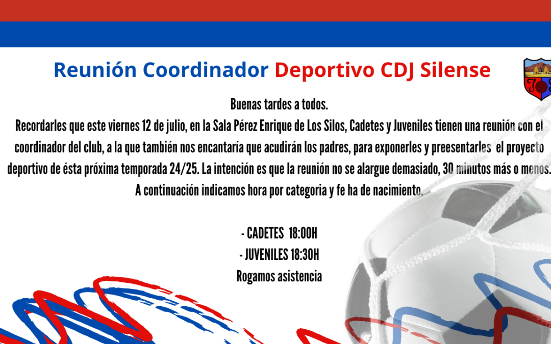 Reunión Coordinador Deportivo CDJ Silense