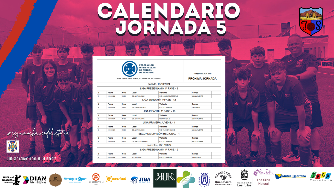 CALENDARIO JORNADA 5