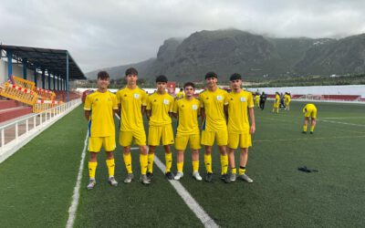 Amistoso de Fútbol en el Juan Valiente. Selección Cadete de Tenerife y selección Juvenil Isla Baja