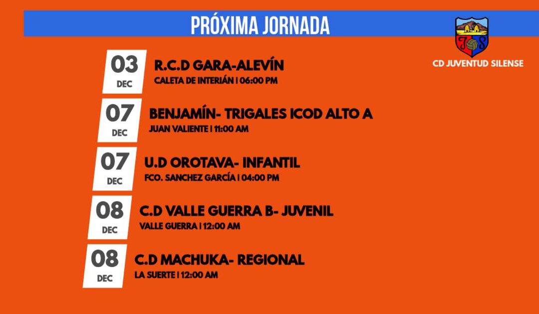 ¡Próxima Jornada en el Club Deportivo Juventud Silense!